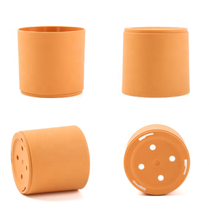 Macetas para Plantas <span class=keywords><strong>de</strong></span> Interior y Exterior con Orificios <span class=keywords><strong>de</strong></span> Drenaje y Platos, Macetas <span class=keywords><strong>de</strong></span> Plástico Ligeras Multicolores para Decoración del Hogar - Product Image 4