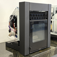 Poêle à granulés de bois encastrable WIFI QM0502A 5,5 kW, modèle européen, pour intérieur, foyer à granulés pour maisons