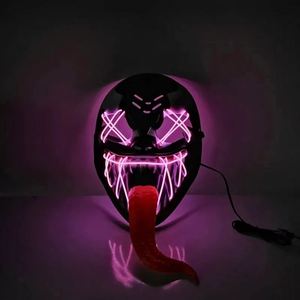 อุปกรณ์ประกอบฉากตัวการ์ตูนพลาสติกเรืองแสง LED สำหรับตกแต่งธีมฮาโลวีน หน้ากากปาร์ตี้ - Product Image 3