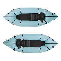 Bateau pneumatique léger en TPU 254 cm 420D/840D, 3,8 kg, packraft ultraléger pour la navigation en eaux vives, le kayak et le canoë