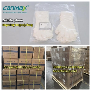 4 مل 9 بوصة ، فحص معملي بطول البحيرة شاشة لمس زرقاء ، قفازات نيتريل لغرف التنظيف مجانًا - Product Image 3