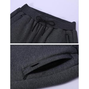 Men's Fleece <b>Lined</b> Sweatpants Elastic Waist Winter Warm Joggers <b>Pants</b> - Product Image 3