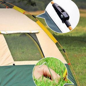 Tente de camping familiale étanche automatique Happy Travel Tente dôme coupe-vent portable pour la randonnée et le voyage Installation pop-up facile - Product Image 3