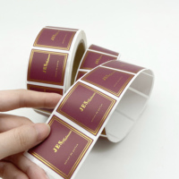Étiquettes de décalcomanies de luxe étanches UV DTF personnalisées 3D métal or argent feuille Logo transfert de chaleur autocollant étiquette de marquage à chaud