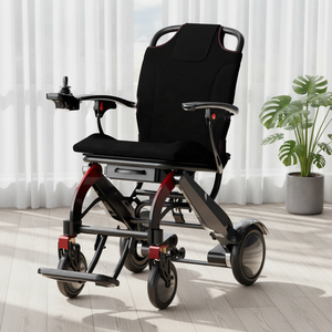 Lightweight 16kg Aluminum Electric Wheelchair With 6AH Lithium Battery Foldable And Portable