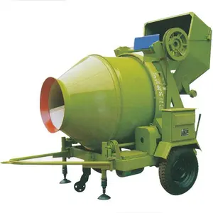 Pompa beton Mixer Mini, pompa Mixer beton dengan Diesel Drum untuk semen batu pasir