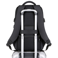 Mochila Antirrobo Impermeable para Portátil con Puerto USB de 15.6 Pulgadas, Bolsa de Viaje de Negocios de Cuero de Diseño, Mochila Personalizada para Hombre