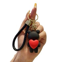 Porte-clés créatif en forme de petit ours, pour sac à dos, voiture, sac à main, ou comme ornement suspendu