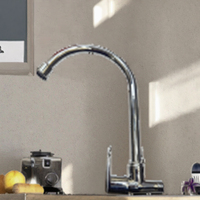 Robinet de cuisine moderne à un seul trou avec douchette extractible et valve thermostatique en céramique pour eau chaude et froide