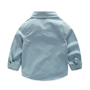 เสื้อเชิ้ตเด็กผู้ชายรุ่นใหม่ ระบายอากาศได้ดี ผ้าฝ้าย 100% - Product Image 3