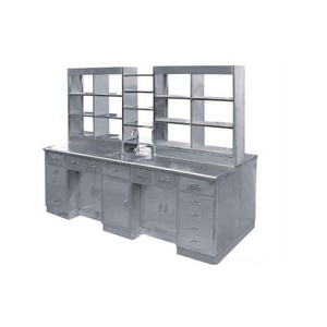 Mesa de trabajo de laboratorio JONMSE de acero inoxidable 304 con cajones para uso en laboratorios escolares - Product Image 3