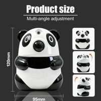 Projecteur laser intelligent ciel étoilé, veilleuse galaxie, lumière de vacances, cadeau idéal, projecteur d'étoiles Panda Galaxy pour chambre