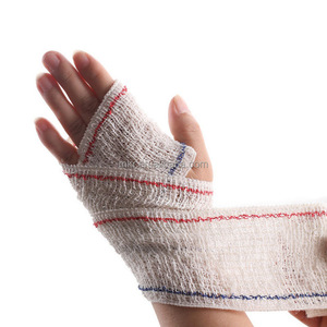 Venda elástica de algodón crepé médica XZ LAB de 5cm, 7.5cm, 10cm, 15cm, desechable de Spandex para uso hospitalario - Product Image 1
