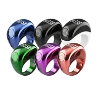 Anillo Tasbih Electrónico, Contador de Zikr Digital, Anillo de Oración Islámico Recargable, Anillo Inteligente