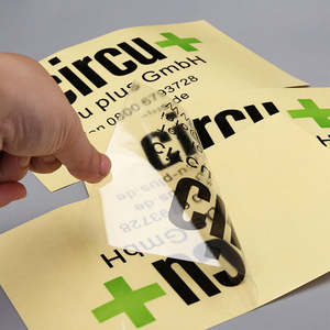 Autocollant transparent personnalisé pas cher pour bouteille de vin, avec logo, rond ou carré, auto-adhésif, étanche - Product Image 2