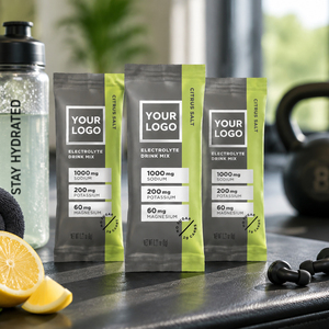 Oferta Especial: Sobres de Polvo Electrolítico con Sabores Personalizados, Sodio, <span class=keywords><strong>Potasio</strong></span>, <span class=keywords><strong>Magnesio</strong></span> 1000mg, Mezcla Hidratante Sin Azúcar, Bebida Keto - Product Image 3