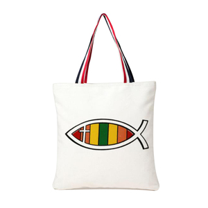 Sac fourre-tout en coton à motif personnalisé avec logo pour l'école et les enfants - Product Image 4