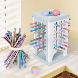 Venta caliente, torre de equilibrio de madera, dados, palo rodante, juego educativo para padres e hijos, juego interactivo, juguetes de regalo para niños - Product Image 1
