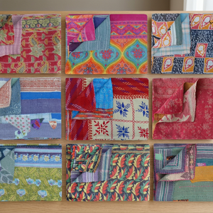 Wholesale Indian Fine Stitched Kantha <b>Throw</b> Handmade Kantha <b>Quilt</b> - Product Image 4