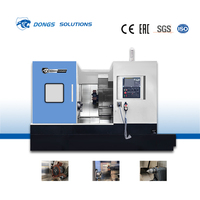 Tour CNC à banc incliné DONGS TCK52DDY avec axe Y et outils motorisés, centre de tournage horizontal multitâches