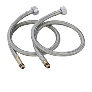 เครนคราวน์ โอเม 304 สายยางสแตนเลส 60 ซม. ท่อเข้าก๊อกน้ำแบบยืดหยุ่น 1/2 นิ้ว เส้นผ่านศูนย์กลางภายใน แรงดันสูง แบบถัก - Product Image 4