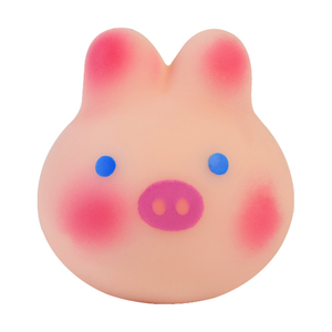 ของเล่นบีบแก้เครียดรูปหมูและกระต่ายลายดอกซากุระสีชมพูน่ารัก นุ่มนิ่ม ขายดี - Product Image 1