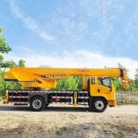 Camion-grue Shacman 14 tonnes, directement de l'usine, personnalisable, certifié CE, pour l'installation de murs-rideaux