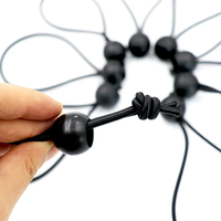 Ballons élastiques, Cordes élastiques noires robustes pour bâches, Sangles de fixation résistantes aux intempéries