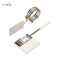 En stock, étiquette RFID UHF 860-960 MHz imprimable, étiquette de bijoux imperméable, logo personnalisé, autocollant en PVC/PET
