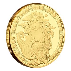Moneta commemorativa in metallo dodici segni dello zodiaco fortunato monete Commemorative <span class=keywords><strong>Virgo</strong></span> medaglie Commemorative - Product Image 5