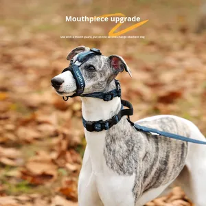 Hond Outdoor bedrukt lintriem Verstelbare halsband Gespsluiting Anti-explosie Bijtbestendig trainingsmuilkorf voor middelgrote en grote honden - Product Image 2