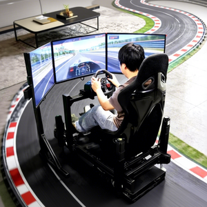 ชุดจำลองการแข่งรถ YHY Sim Racing Cockpit 3 จอภาพ โครงสร้างเสริมความแข็งแรงด้วยอะลูมิเนียม พร้อมระบบเคลื่อนไหว 3 DOF สำหรับรถแข่ง F1 - Product Image 1