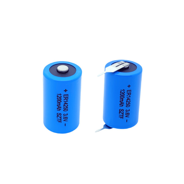 ER14505 3.6V 1200mAh 1/2 AA Size Non-rechargeable Lithium Cell for Smart Water Gas Electricity Meter IoT Wireless Sensor