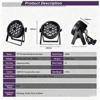 Projecteurs LED professionnels étanches pour extérieur, blanc 7000K, DMX512, pour mariages, DJ, discothèques, théâtres, événements, IP65