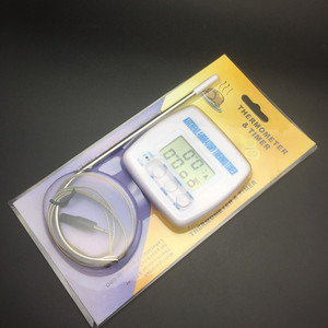 TA-238 Digital <b>Probe</b> <b>Thermometer</b> 300C Kitchen Laboratory <b>Thermometer</b> Timer with Heat Resistant <b>Probe</b> - Product Image 3