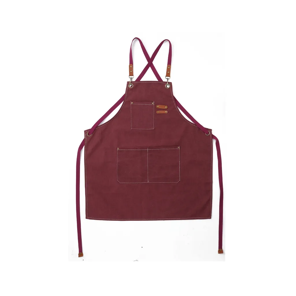 Manufactory Direct Canvas Kitchen Apron Custom Logo Chef Aprons Kitchen Cooking
