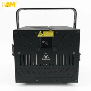 LAM Disco ไฟเลเซอร์10W RGB 3D,เลเซอร์โปรเจ็คเตอร์อีเว้นท์เลเซอร์ Rgb 25 Kpps แอนิเมชัน Dj Disco Lazer