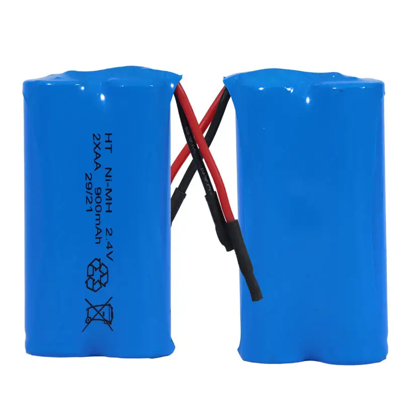 Custom Rechargeable 2S1P 900mAh 1500mAh Battery Pack Nimh Battery Pack 2.4V for Electric Products