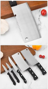Juego de 8 Cuchillos de Cocina de Acero Inoxidable con Mango de Plástico, Aptos para Lavavajillas, Ecológicos, en Empaque Individual, Cortadores de Frutas y Melón - Product Image 3