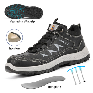 JIANKUN-Chaussures de travail en microfibre antidérapantes et résistantes à l'usure pour hommes - Product Image 2