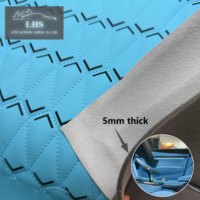 Revêtement de panneau de porte de voiture haut de gamme en cuir PU, matelassage 3D motif flèche diamant, épaisseur 5 mm, imperméable, écologique, finition personnalisable