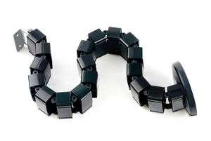 Vértebras PE Funda de gestión de cables Bandeja organizadora de cables de escritorio para el hogar/Oficina Envoltura en <span class=keywords><strong>espiral</strong></span> Protector de colector de cables de computadora - Product Image 2