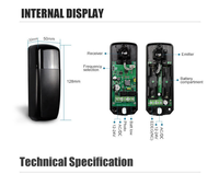 Control Remoto para Puerta Automática con Sensor Infrarrojo, Código Variable, Función Impermeable y Largo Alcance para Electrodomésticos