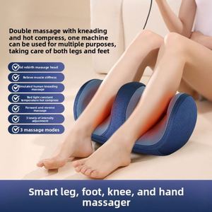 Masseur de pieds et de jambes électrique rechargeable à acupression et vibrations, avec contrôle de la minuterie, pour la thérapie et l'amélioration de la circulation sanguine - Product Image 5
