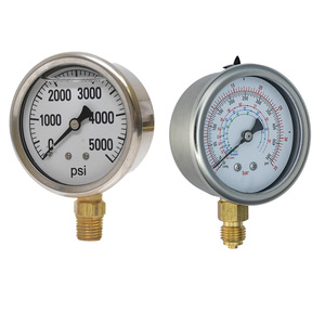 Huben 2.5 "5000psi đo áp suất-thép không gỉ, 2.5" NPT Đồng undermounted, Glycerin đầy - Product Image 4