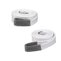 Sangle de levage robuste personnalisée pour grue, double brin, configuration œil-à-œil, en PE, capacité 2 tonnes