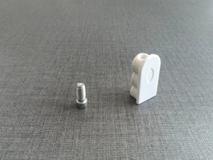Connecteur de porte de placard en plastique 19x36mm et 15x33mm, amortisseur simple, fixation murale détachable - Product Image 4