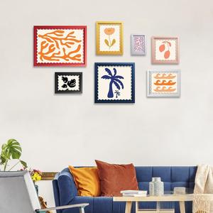 Cadre <span class=keywords><strong>photo</strong></span> en carton ondulé de 7 pouces, style <span class=keywords><strong>artistique</strong></span> <span class=keywords><strong>et</strong></span> créatif, vert, pour chambre à coucher, table de chevet, armoire de nuit (Collection 2026) - Product Image 6