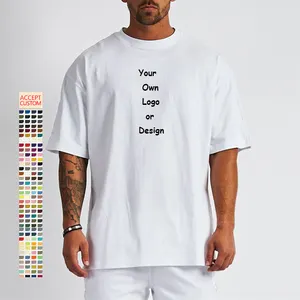 7Xl Drop Shoulder Cotton Bamboo Boxy Custom Logo Summer Oversize Men'S Plus Size T-Shirts