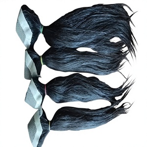Indian <b>Silky</b> Straight and Loose Wave Wig Topper Virgin Human Raw Hair Double Weft Pre-Bonded Tape Style - Product Image 2